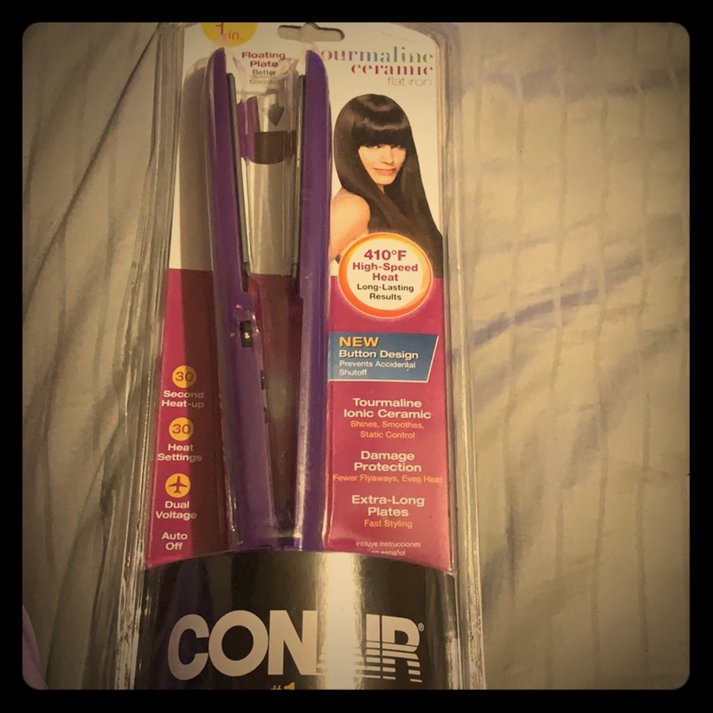Conair 1in Tourmaline Ceramic Flat Iron
